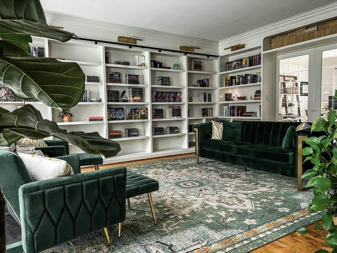 Custom-built home library with built-in bookshelves in Langdon Place, KY by Trade Works Remodeling Custom-built home library with built-in bookshelves in Langdon Place, KY by Trade Works Remodeling