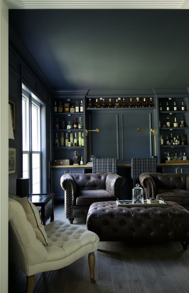 Classic bourbon room design in a custom home by Trade Works Remodeling in Owl Creek, Kentucky