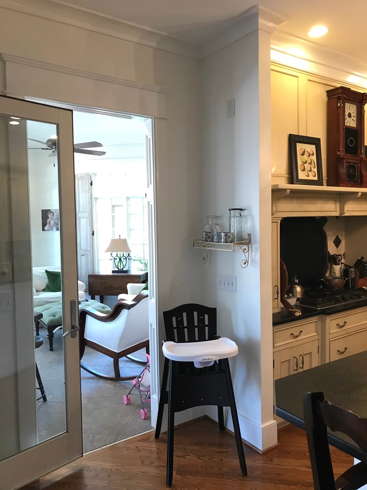 Custom home remodel with kitchen entry view by Trade Works Remodeling in Greymoor, KY