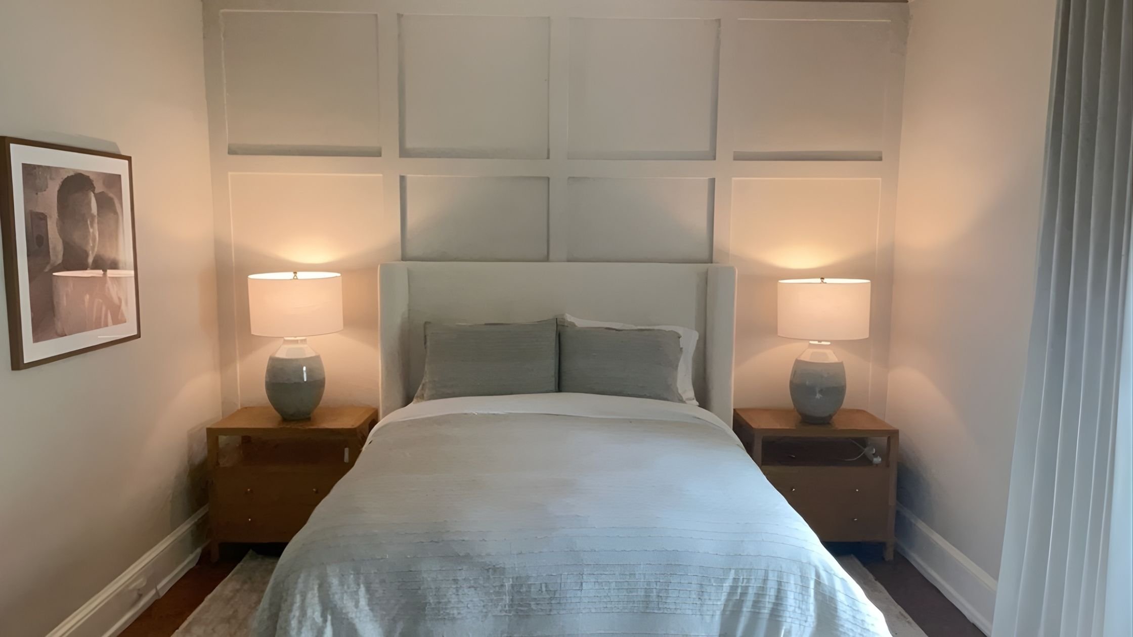 bedroom wall moulding in a louisville home renovation